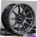 ホイール　4本セット XXR 527 17x7.5 5x100/5x114.3 40 Chromium Black Wheels（4）73.1 17 