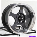 ホイール 4本セット Vors SP1 16x7 4x108 38ハイパーブラックホイール(4)73.1 16インチリム Vors SP1 16x7 4x108 38 Hyper Black Wheels(4) 73.1 16