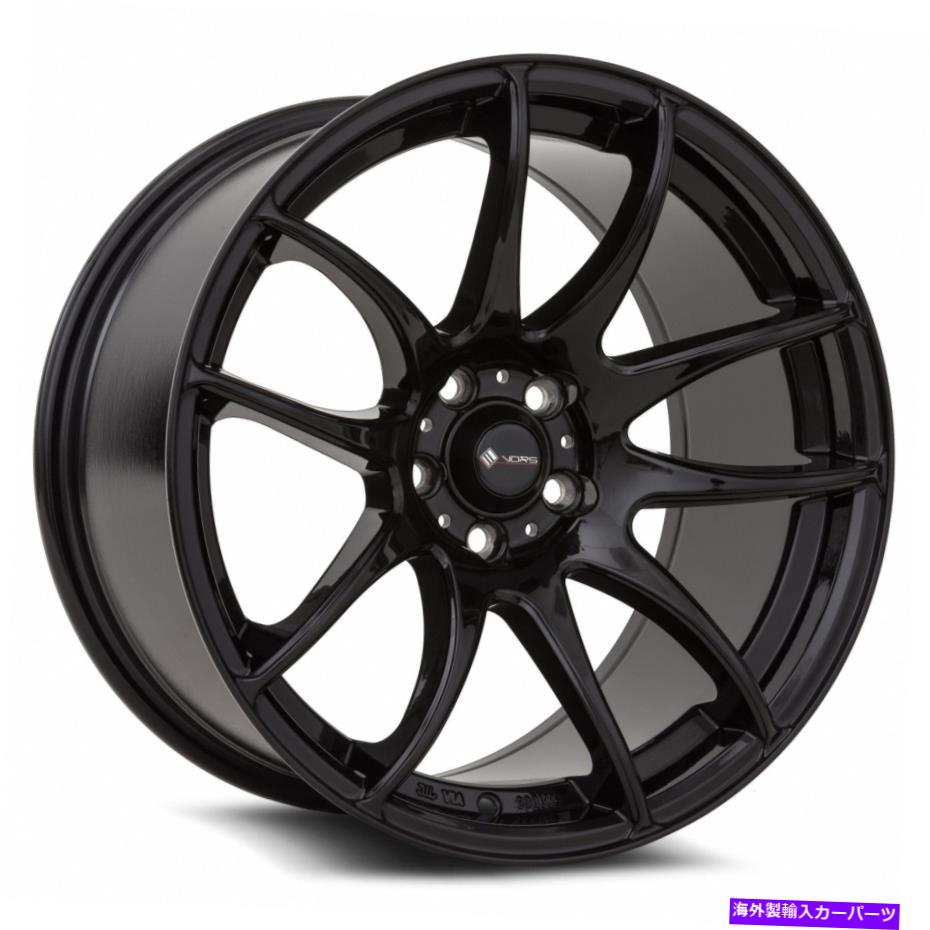 ホイール　4本セット VORS TR4 17x8/17x9 5x114.3 35/30ブラックホイール（4）73.1 17 