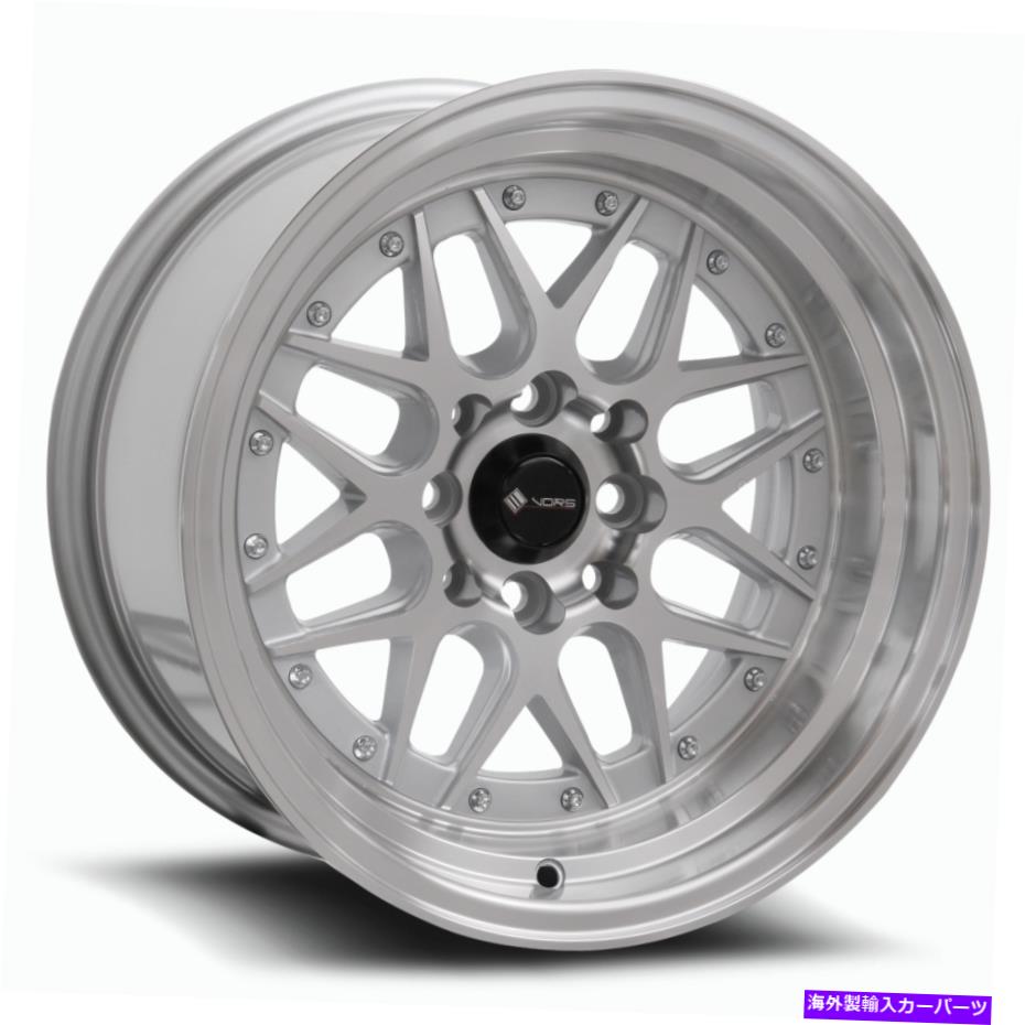 ホイール　4本セット VORS VR7 15x8 4x108 0シルバーホイール（4）73.1 15 