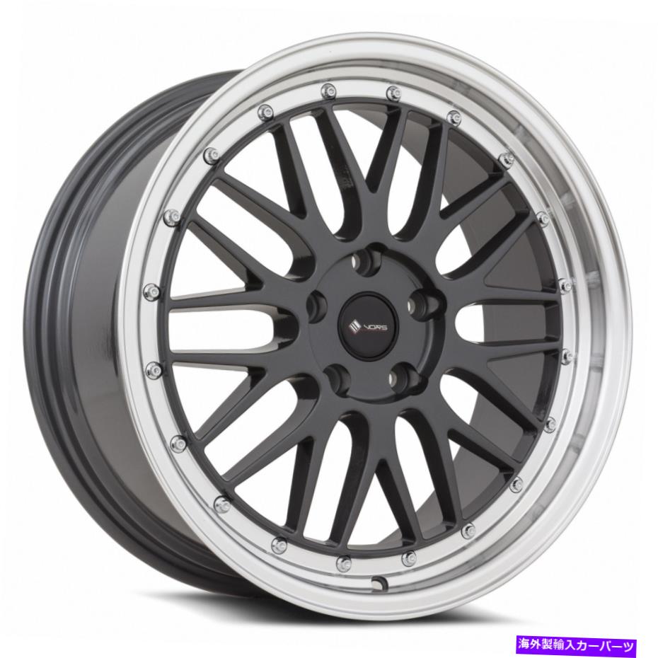 ホイール　4本セット Vors VR8 18x8 5x120 35ハイパーブラックホイール（4）73.1 18インチリム Vors VR8 18x8 5x120 35 Hyper Black Wheels(4) 73.1 18