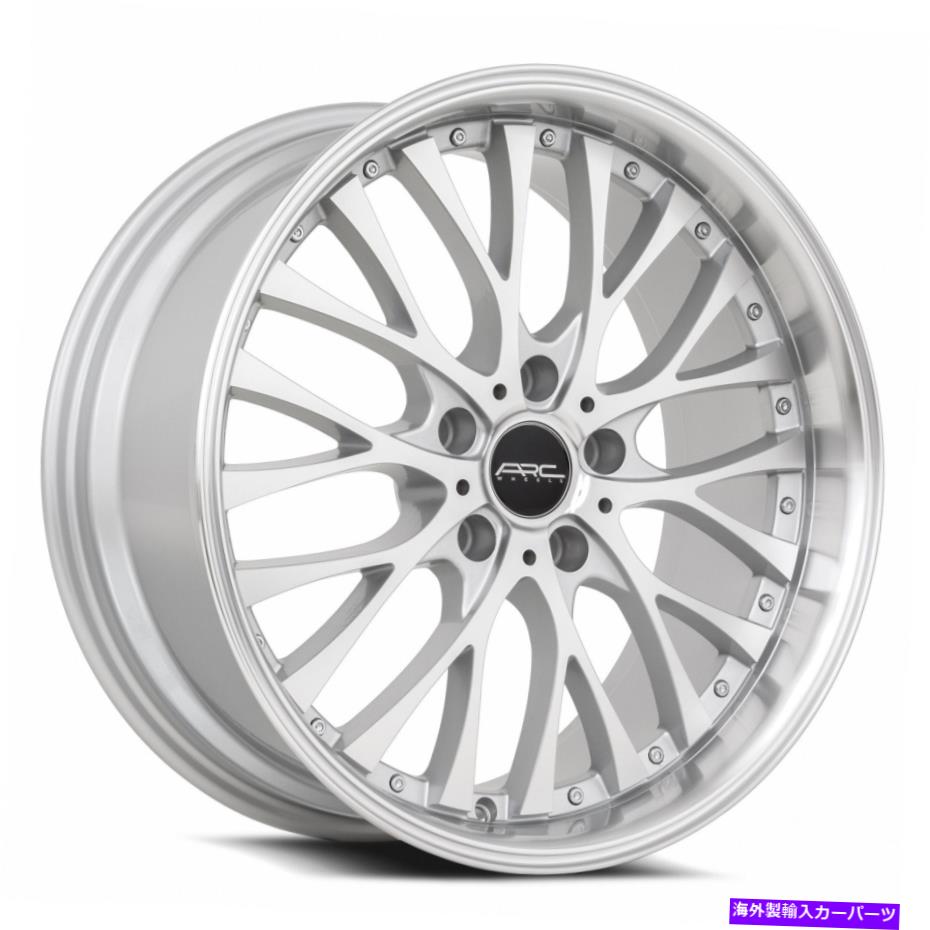 ホイール　4本セット ARC AR6 18x8 5x115 30銀機械加工ホイール（4）73.1 18インチリム ARC AR6 18x8 5x115 30 Silver Machined Wheels(4) 73.1 18