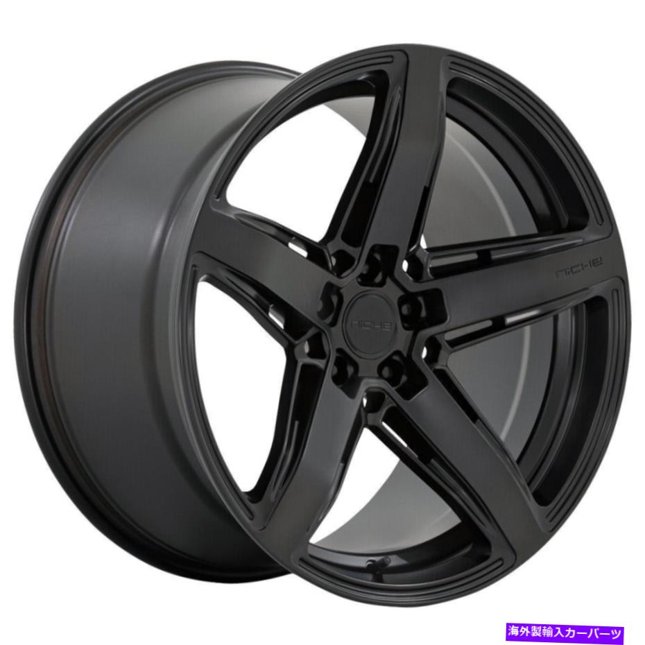 ホイール　4本セット ニッチM269テラモ18x8 5x114.3 30マットブラックホイール（4）72.56 18インチリム Niche M269 Teramo 18x8 5x114.3 30 Matte Black Wheels(4) 72.56 18