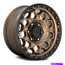 ホイール　4本セット KMC KM545トレック17x9 6x5.5/6x139.7 0ブロンズブラックホイール（4）106.1 17 