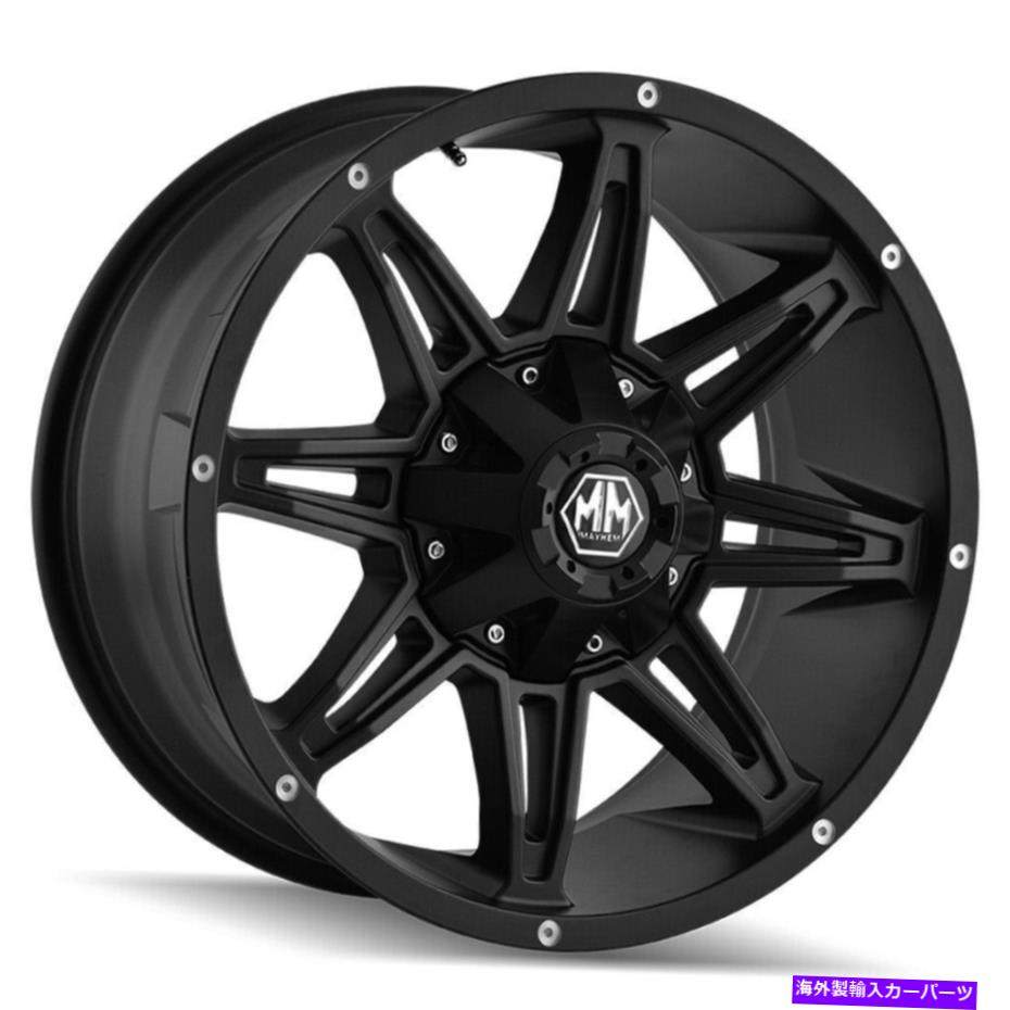 ホイール　4本セット Mayhem 8090 Rampage 17x9 6x135/6x5.5 18マットブラックホイール（4）106 17 