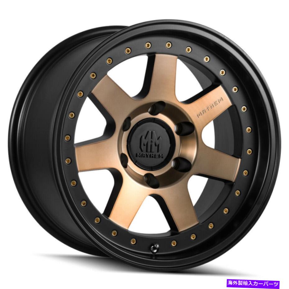 Mayhem 8300 Prodigy 17x9 6x135 -6 Black Bronze Wheels(4) 87.1 17" inch Rimsカテゴリホイール　4本セット状態新品メーカー車種発送詳細全国一律 送料無料 （※北海道、沖...