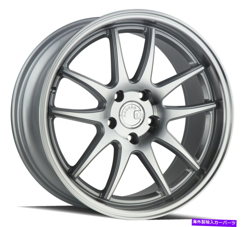 ホイール　4本セット Aodhan DS02 DS2 19x11 5x114.3 15シルバー機械加工ホイール（4）73.1 19 