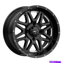 ホイール 4本セット MSAオフロードM26バイブ18x7 4x156 0ブラックミリングホイール(4)132 18インチリム MSA Off-Road M26 Vibe 18x7 4x156 0 Black Milled Wheels(4) 132 18