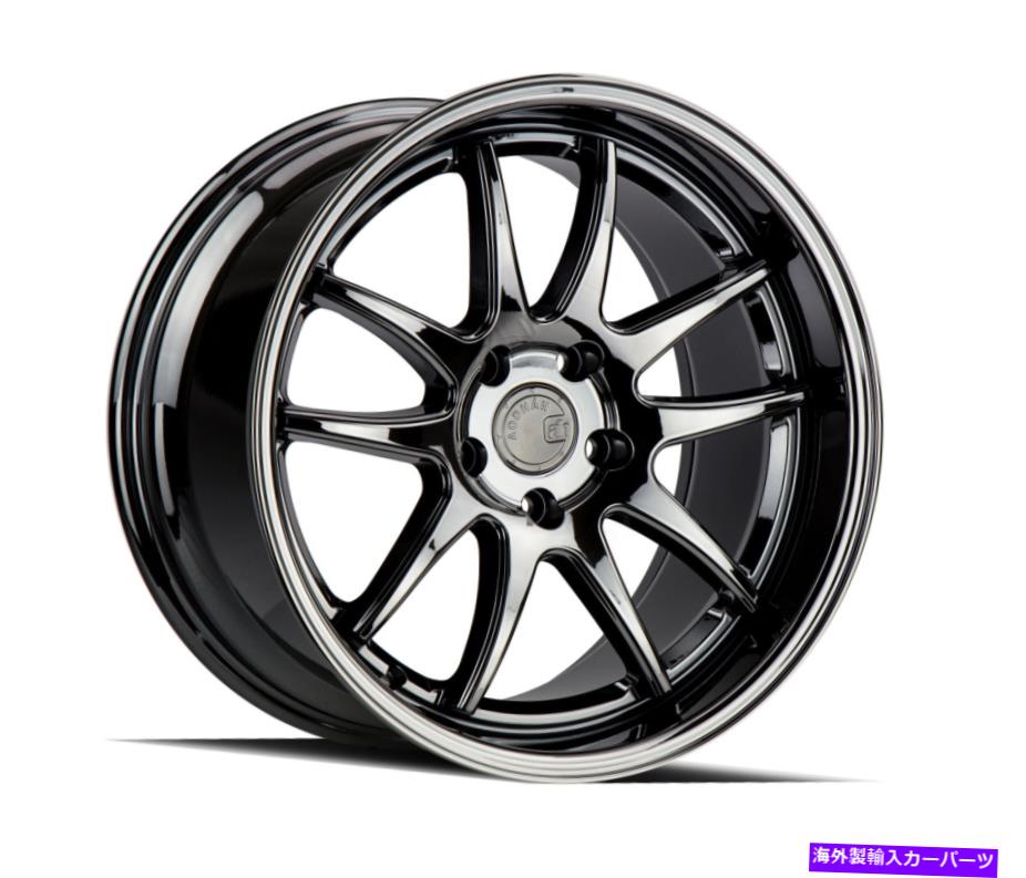 ホイール　4本セット Aodhan DS02 DS2 19x9.5 5x114.3 15ブラックバキュームホイール（4）73.1 19 