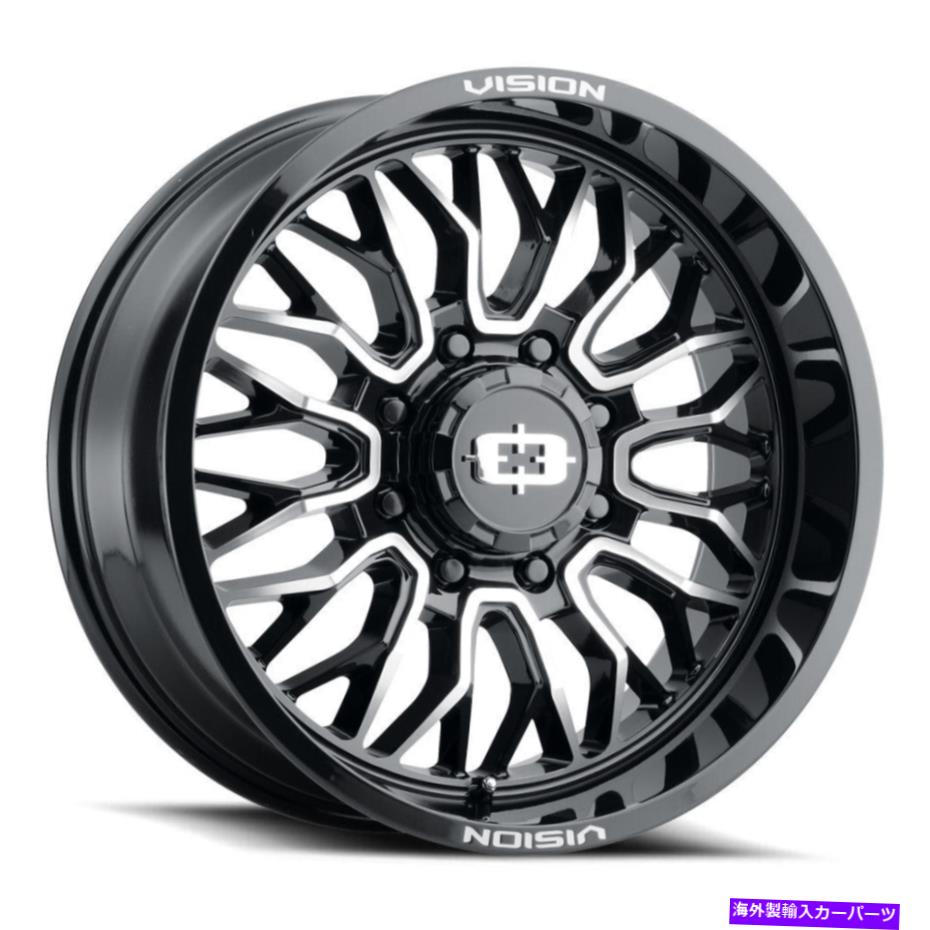ホイール　4本セット Vision 402 Riot 20x10 8x6.5/8x165.1 -25ブラックマシンホイール（4）125.2 20 