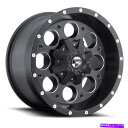 ホイール 4本セット 燃料D525リボルバー16x8 6x5.5/6x139.7 1マットブラックミルホイール(4)108 16 "Inc Fuel D525 Revolver 16x8 6x5.5/6x139.7 1 Matte Black Milled Wheels(4) 108 16" inc