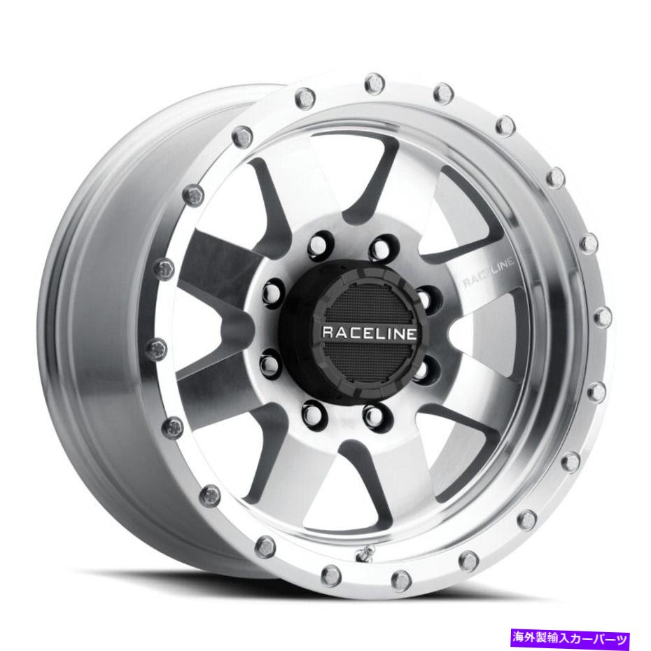 ホイール　4本セット Raceline 935MC Defender 17x9 6x5.5/6x139.7 -12機械加工シルバーホイール（4）107.95 Raceline 935MC Defender 17x9 6x5.5/6x139.7 -12 Machined Silver Wheels(4) 107.95