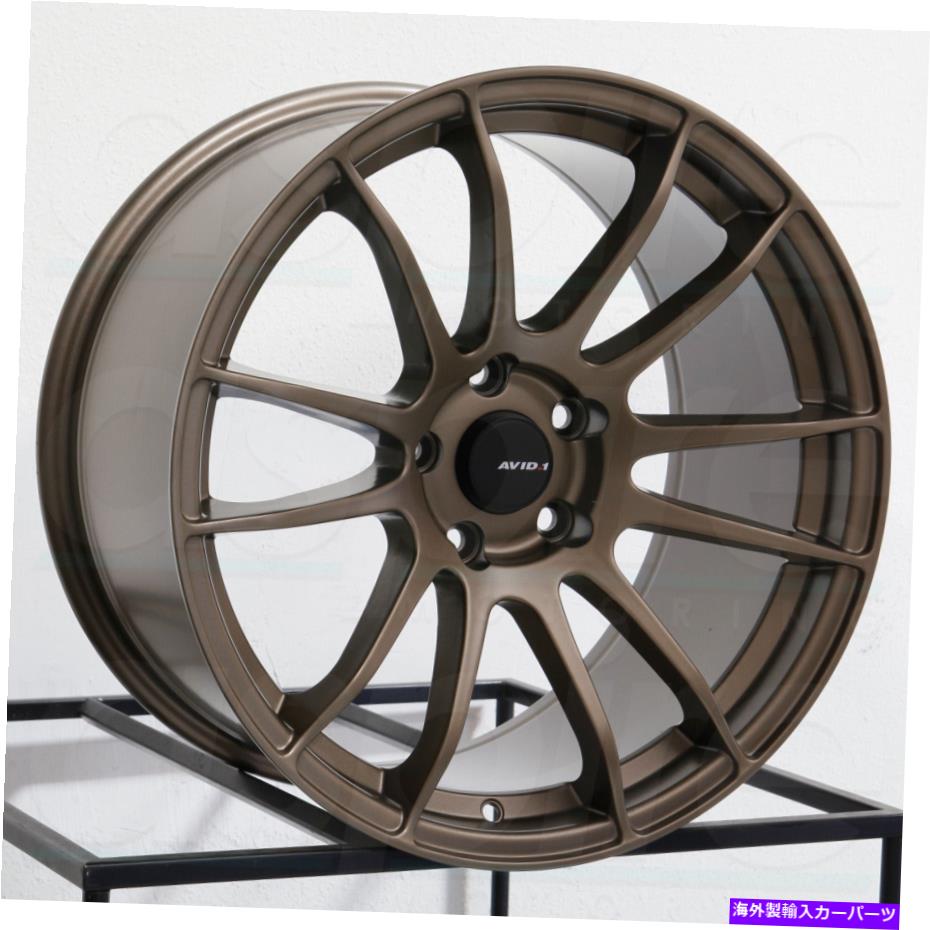 ホイール　4本セット avid1 av20 19x10.5 5x114.3 22マットブロンズホイール（4）73.1 19 