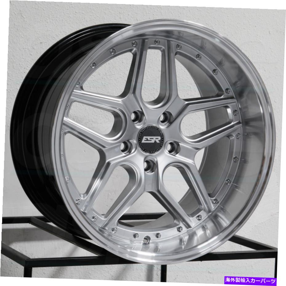 ホイール　4本セット ESR CS15 18x10.5 5x114.3 22ハイパーシルバーホイール（4）73.1 18インチリム ESR CS15 18x10.5 5x114.3 22 Hyper Silver Wheels(4) 73.1 18