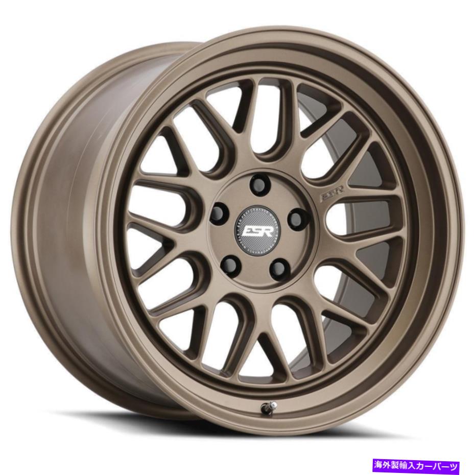 ホイール　4本セット ESR CR1 18x9.5 5x100 22ブロンズホイール（4）72.56 18インチリム ESR CR1 18x9.5 5x100 22 Bronze Wheels(4) 72.56 18