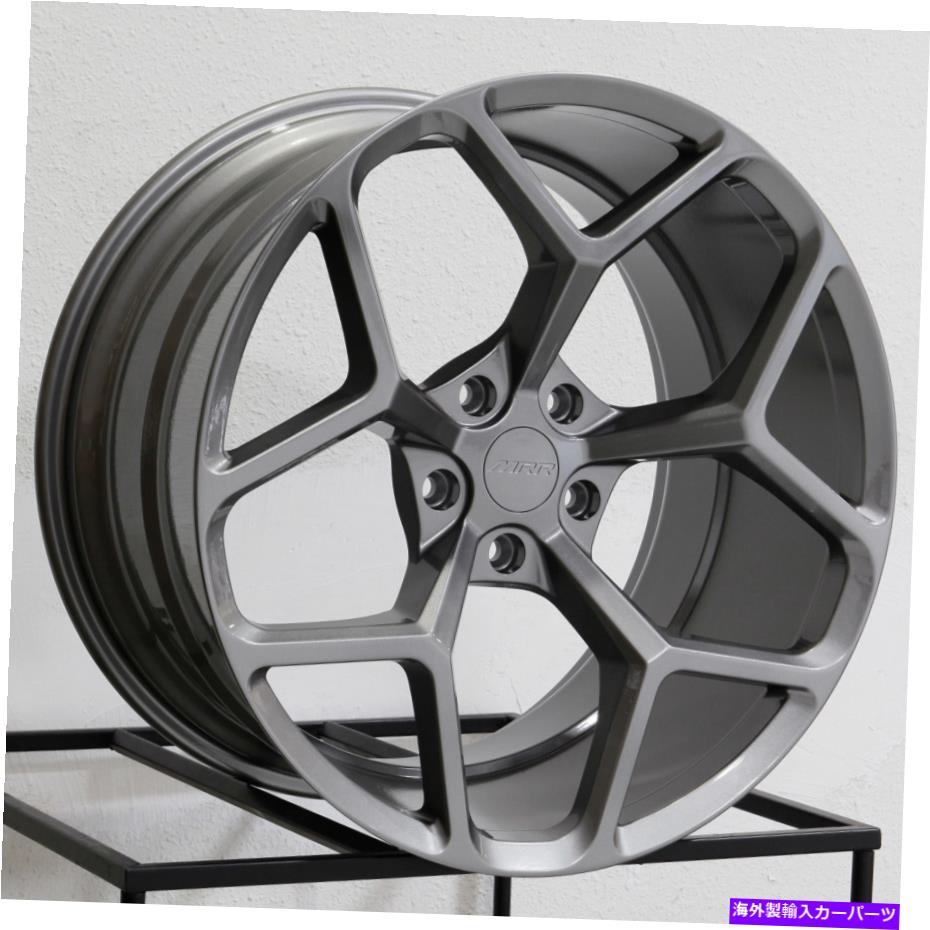 ホイール　4本セット 20x10/20x11 MRR M228フィットカマロ5x120 23/43ガンメタルホイールリムセット（4）66.9 20x10/20x11 MRR M228 fit Camaro 5x120 23/43 Gun Metal Wheels Rims Set(4) 66.9(2)
