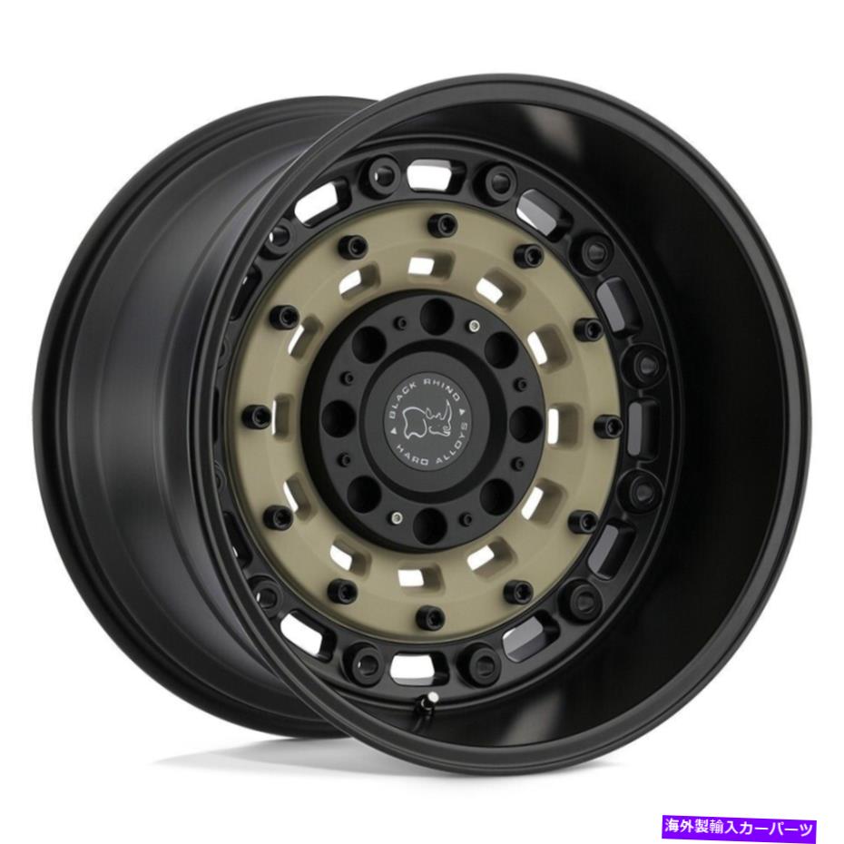 ホイール　4本セット 18x9.5ブラックサイアーセナル5x5.5/5x139.7 0ブラックホイールの砂リムセット（4）78.1 18x9.5 Black Rhino Arsenal 5x5.5/5x139.7 0 Sand On Black Wheels Rims Set(4) 78.1