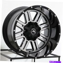 ホイール 4本セット 22x12 American Off -Road A106 8x170 -44ブラック機械加工ホイールリムセット(4)125.2 22x1...
