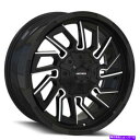 ホイール 4本セット 20x9 Mayhem 8111フライホイール8x6.5/8x165.1 0ブラックミルホイールリムセット(4)125.2 20x9 Ma...