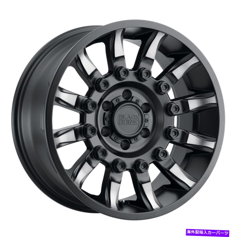 ホイール　4本セット 18x9ブラックサイミッション6x5.5/6x139.7 12ブラックチントホイールリムセット（4）112.1 18x9 Black Rhino Mission 6x5.5/6x139.7 12 Black Tint Wheels Rims Set(4) 112.1