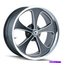 ホイール 4本セット 20x8.5/20x10 Ridler 645 5x114.3 0/0ブラック機械加工リップホイールリムセット(4)83.82 20x8....