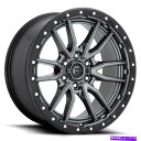 ホイール 4本セット 18x9燃料D680反乱軍6x5.5/6x139.7 -12マットガンメタルブラックホイールリムセット(4)1 18x9 Fuel D68...