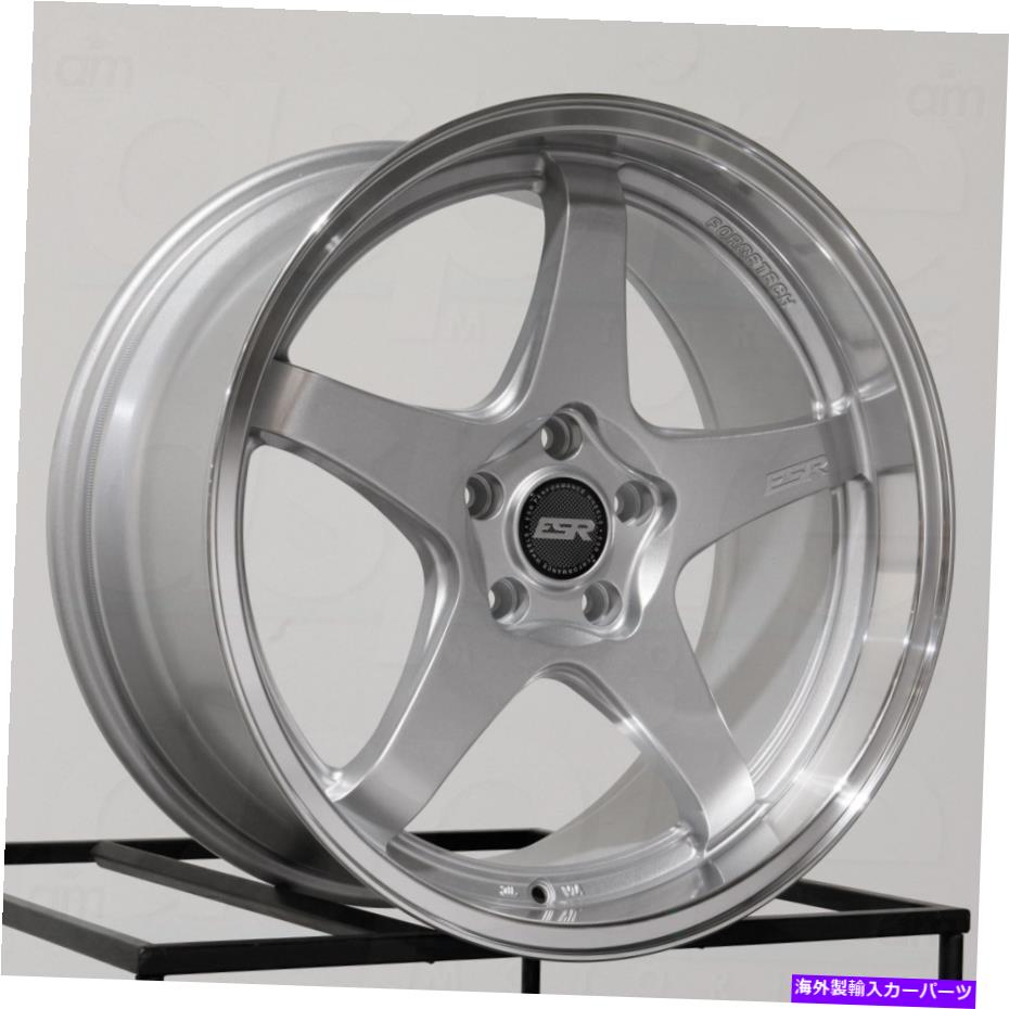 ホイール　4本セット 19x8.5/19x9.5 ESR AP5 5x114.3 30/35シルバーホイールリムセット（4）72.56 19x8.5/19x9.5 ESR AP5 5x114.3 30/35 Silver Wheels Rims Set(4) 72.56