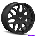 ホイール 4本セット 22x9.5 Mazzi 367プロフィール5x5/5x5.5 18マットブラックホイールリムセット(4)87 22x9.5 Mazzi ...