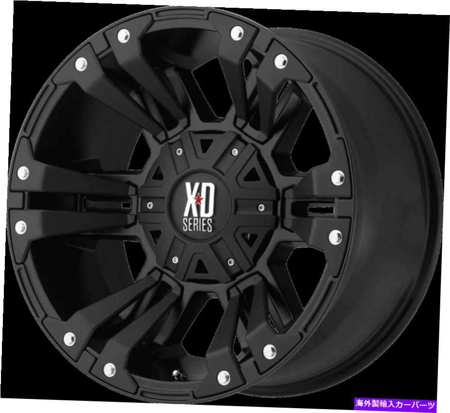 ホイール　4本セット 18x10 XD XD822モンスターII 6x135/6x5.5/6x139.7 -24マットブラックホイールリムセット（4） 18x10 XD XD822 Monster II 6x135/6x5.5/6x139.7 -24 Matte Black Wheels Rims Set(4)【並行輸入品】