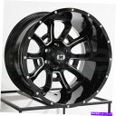 ホイール 4本セット 20x9ビジョン415爆弾5x5.5/5x139.7 12ブラックミリングホイールリムセット(4)108 20x9 Vision 415 ...