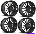 ホイール 4本セット 20x8.5道路力RF15 5x112 35グロスブラックホイールリムセット(4)66.56 20x8.5 Road Force RF15 5x112 35 Gloss Black Wheels Rims Set(4) 66.56