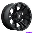 ホイール 4本セット 18x9燃料D560蒸気8x6.5/8x165.1 1マットブラックホイールリムセット(4)125.1 18x9 Fuel D560 Va...