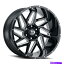 ホイール　4本セット 20x10 Vision 361 Spyder 8x170 -25ブラックミリングホイールリムセット（4）125.2 20x10 Vision 361 Spyder 8x170 -25 Black Milled Wheels Rims Set(4) 125.2