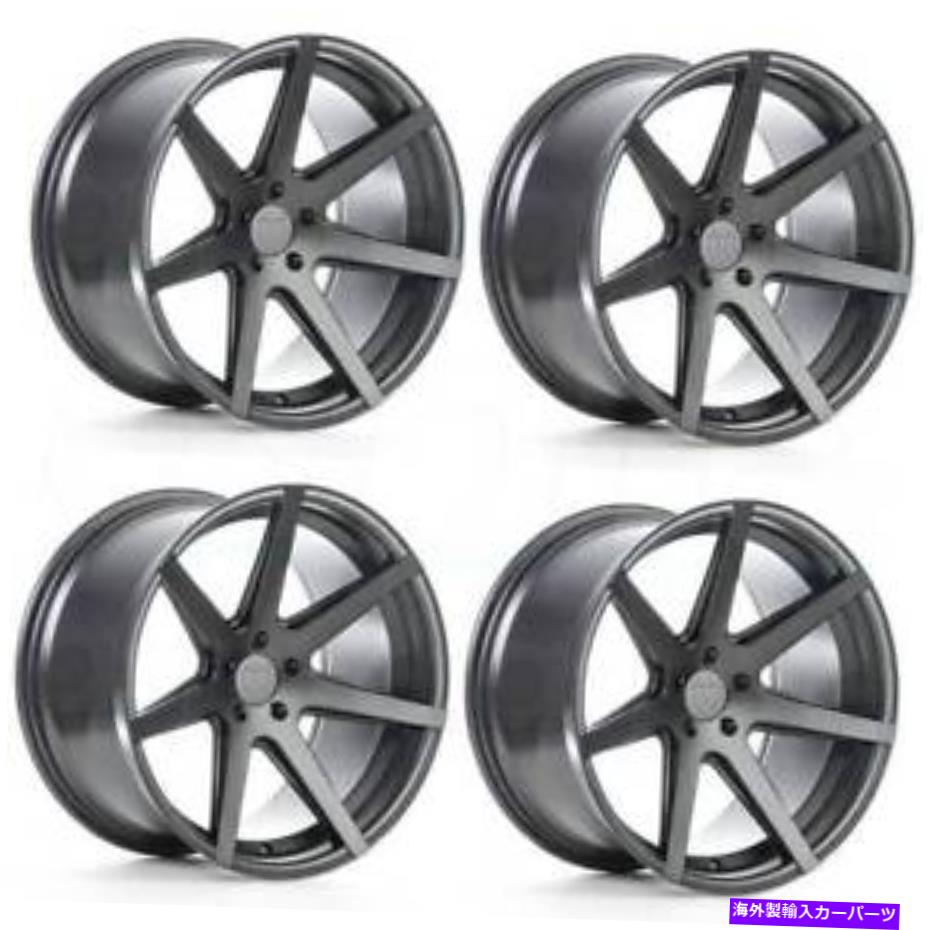 ホイール　4本セット 19x8.5 Rohana RC7 5x120 33グラファイトホイールリムセット（4） 19x8.5 Rohana RC7 5x120 33 Graphite Wheels Rims Set(4)