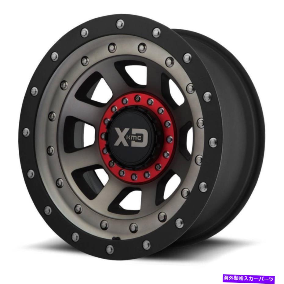 ホイール　4本セット 17x9 XD XD137 FMJ 6x135/6x5.5/6x139.7 -12ブラックダークピントホイールリムセット（4）106 17x9 XD XD137 FMJ 6x135/6x5.5/6x139.7 -12 Black Dark Tint Wheels Rims Set(4) 106