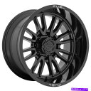 ホイール 4本セット 20x10燃料D760衝突8x180 -18ブラックホイールリムセット(4)124.2 20x10 Fuel D760 Clash 8x180 -18 Black Wheels Rims Set(4) 124.2