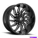 ホイール 4本セット 20x9燃料D744セイバー8x180 20ブラ...(2)