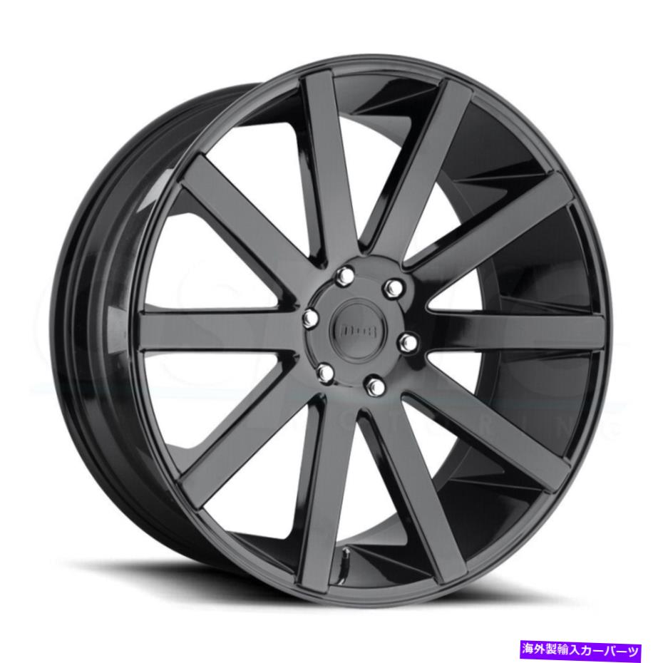 ホイール　4本セット 22x9.5ダブS219ショットカラ6x5.5/6x139.7 20グロスブラックホイールリムセット（4）106.1 22x9.5 Dub S219 Shot Calla 6x5.5/6x139.7 20 Gloss Black Wheels Rims Set(4) 106.1