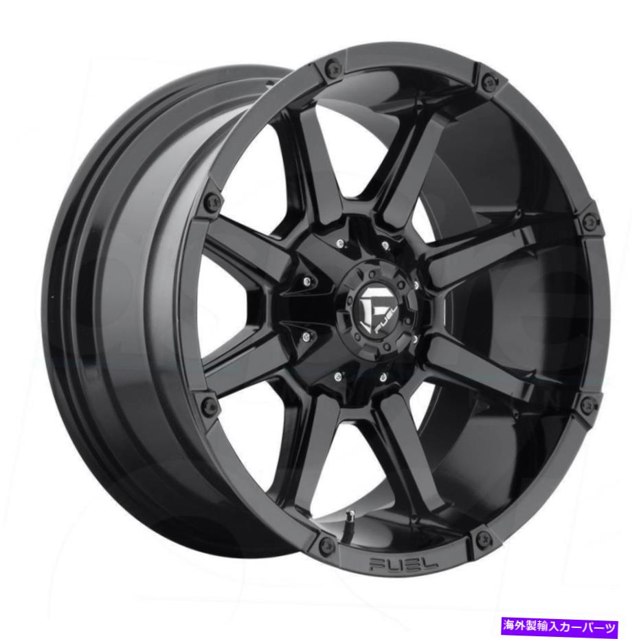 ホイール　4本セット 20x10燃料D575カプラー8x170 -12グロスブラックホイールリムセット（4）125.1 20x10 Fuel D575 Coupler 8x170 -12 Gloss Black Wheels Rims Set(4) 125.1