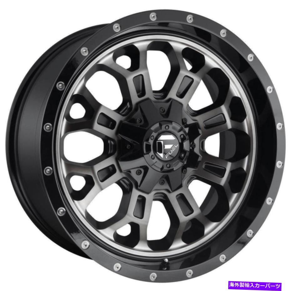 ホイール　4本セット 20x9燃料D561クラッシュ5x5.5/5x139.7/5x150 1グロス機械加工ティントホイールリムセット（4 20x9 Fuel D561 Crush 5x5.5/5x139.7/5x150 1 Gloss Machined Tint Wheels Rims Set(4