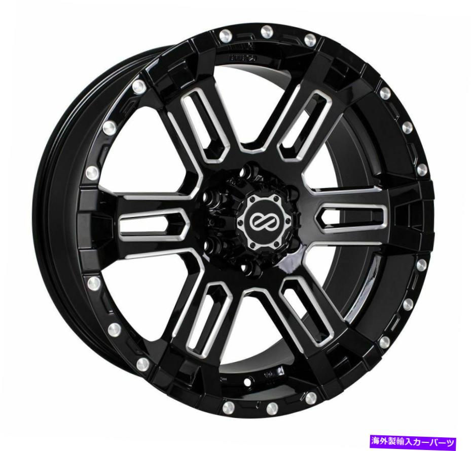 ホイール　4本セット 20x9エンキー司令官5x127 20ブラック機械加工ホイールリムセット（4） 20x9 Enkei COMMANDER 5x127 20 Black Machined Wheels Rims Set(4)