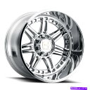 ホイール 4本セット 20x12敵対的H124ルナティック8x170 -44クロムホイールリムセット(4)125.2 20x12 Hostile H124 Lunatic 8x170 -44 Chrome Wheels Rims Set(4) 125.2(2)