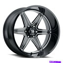 ホイール 4本セット 20x12敵対的なH117 Venom 6x5.5/6x139.7 -44ブラックミリングホイールリムセット(4)106.1 20x12 ...