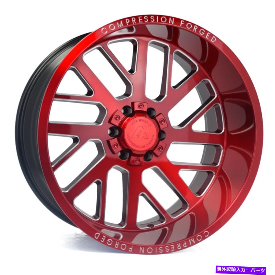 ホイール　4本セット 22x12 ax cf ax2.2 5x5/5x5.5 -44赤い粉砕ホイールリムセット（4）87.1 22x12 AXE..