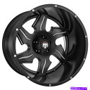 ホイール 4本セット 22x14 American Truxx AT163 NINJA 8x170 -76ブラックミリングホイールリムセット(4)125.2 2...