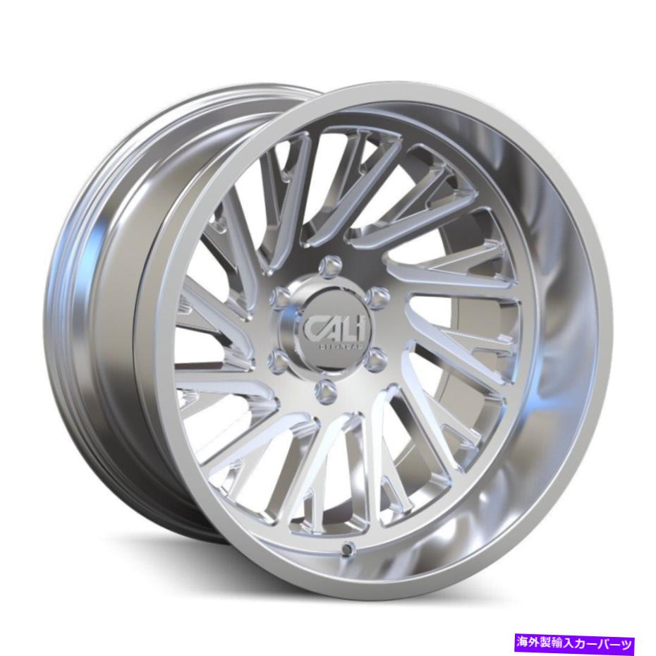 ホイール　4本セット 20x10オフロード9114パージ5x5/5x127 -25ポリッシュホイールリムセット（4）78.1 20x10 Cali Off-Road 9114 Purge 5x5/5x127 -25 Polished Wheels Rims Set(4) 78.1(2)