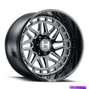ホイール 4本セット 20x12敵対的なH122 Reaper 5x5.5/5x139.7 -44ブラックミリングホイールリムセット(4)87 20x12 Ho...