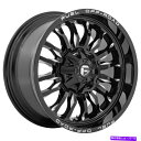 ホイール 4本セット 22x12 Fuel D795 Arc 8x6.5/8x165.1 -44 Gloss Black Milled Wheels Rimsセ...