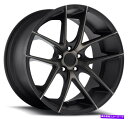 ホイール 4本セット 22x9ニッチM130タルガ5x115 15黒機械加工ホイールリムセット(4)71.5 22x9 Niche M130 Targa 5x1...
