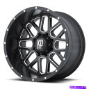 ホイール 4本セット 22x10 XD XD820グレネード6x135 -24ブラックミリングホイールリムセット(4)87.1 22x10 XD XD820 G...